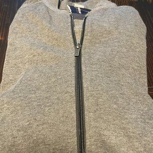 Brand New Men's Haggar Gray Full Zip Sweater Jacke